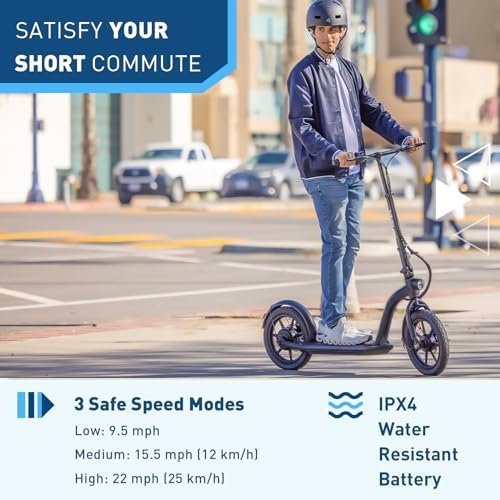 Hiboy MAX Pro Electric Scooter, 46.6 Mi Long Range, 22 MPH Power by 650W MAX Motor, 11” Pneumatic Tires, Split Hub Design, Dual Suspension, 265lbs MAX Load, Commuting Electric Scooter for Adults