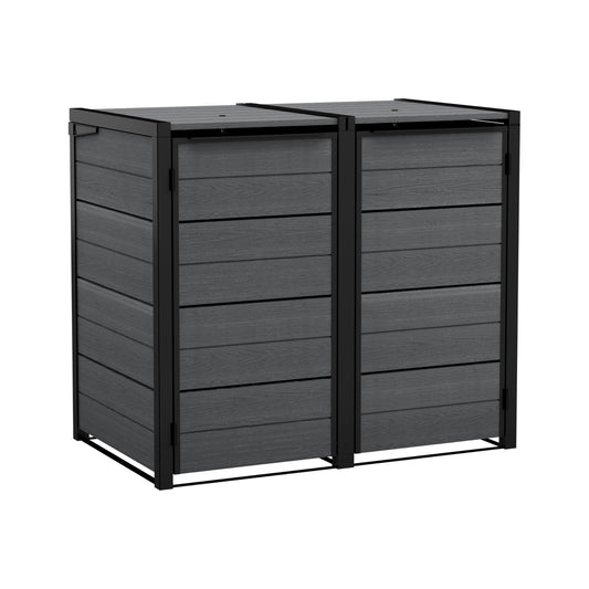 Keter Double 480 L Weatherproof Wheelie Bin Storage Unit