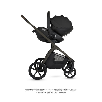 Silver Cross Cove 360 Pushchair Travel System Damson