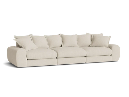 Wodge Modular Sofa - Large - Boucle - Whipped Cream - White