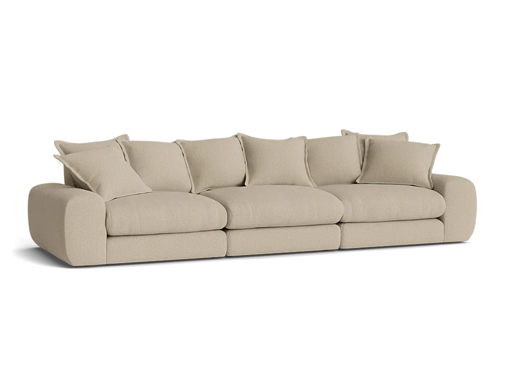 Wodge Modular Sofa - Large - Boucle - Whipped Cream - White