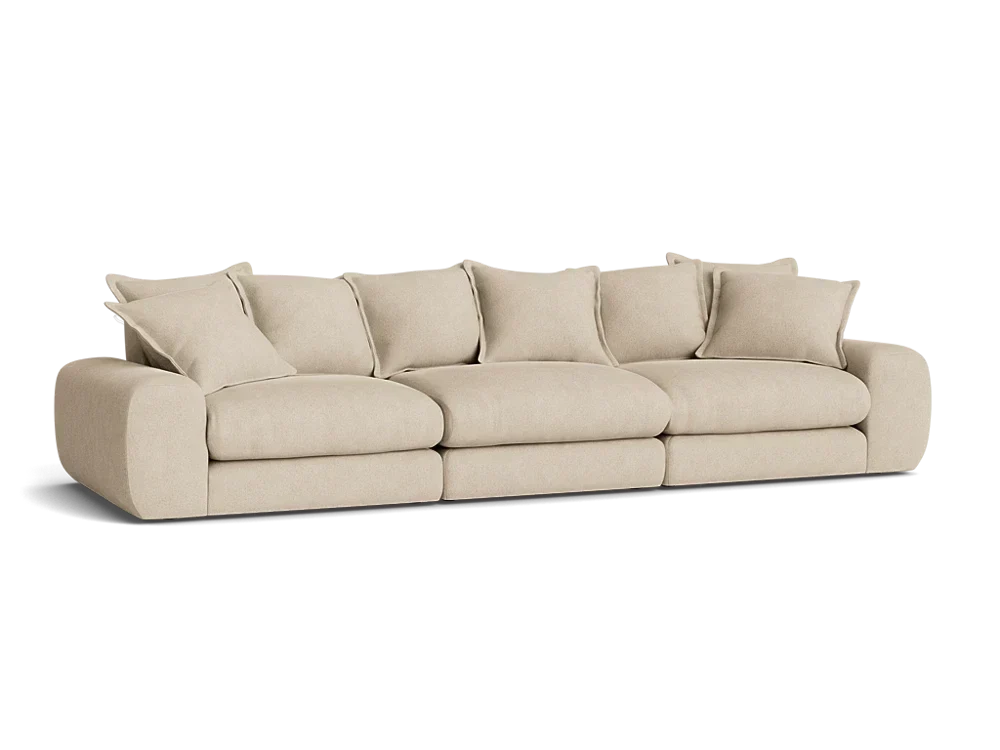 Wodge Modular Sofa - Large - Boucle - Whipped Cream - White
