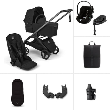 Bugaboo Dragonfly Travel System One Hand Fold Black