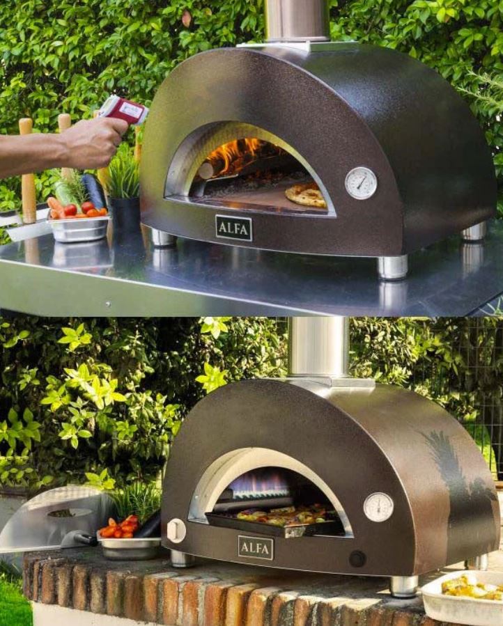 Alfa Forni Nano FXNANO-L-RAM Portable Commercial Grade Wood-Fired Outdoor Pizza Oven