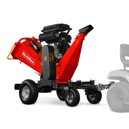 8 inch ZONSEN E-Start 1000cc 35hp Gas Powered 4 - Wheel Drum Wood Chipper with Taillight , B200