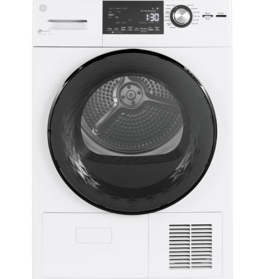 GE® ENERGY STAR® 24" 4.1 Cu.Ft. Front Load Ventless Condenser Electric Dryer with Stainless Steel Basket