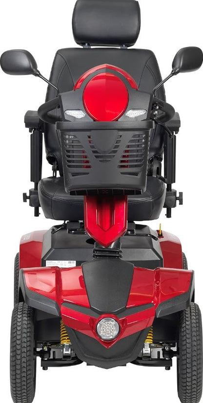 Drive Medical Panther Captain Seat 4 Wheel Heavy-Duty Scooter, Red, 20 Inch