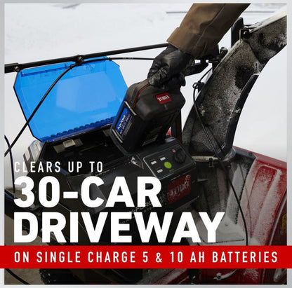 Toro 60V MAX* 24 in. (61 cm) SnowMaster® Single-Stage Snow Blower - (1) 10.0Ah & (1) 5.0Ah Batteries Included