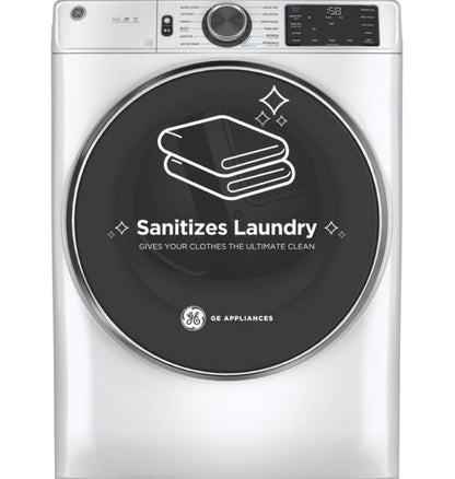GE® ENERGY STAR® 7.8 cu. ft. Capacity Smart Front Load Electric Dryer with Steam and Sanitize Cycle