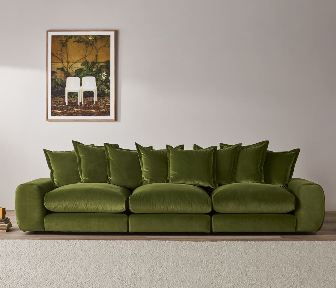 Wodge Modular Sofa - Large - Boucle - Whipped Cream - White