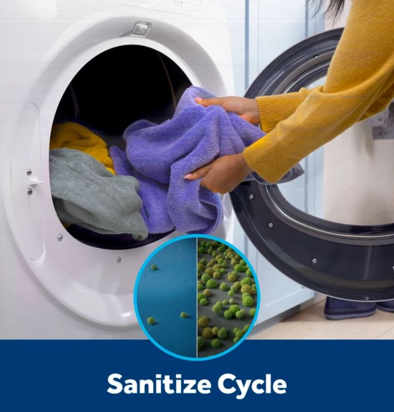 GE® ENERGY STAR® 7.8 cu. ft. Capacity Smart Front Load Electric Dryer with Steam and Sanitize Cycle