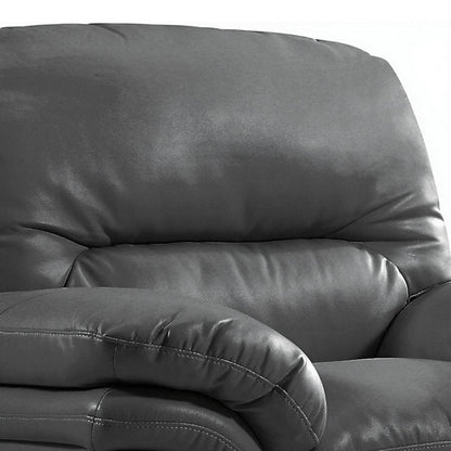 Verona Grey Leather Aire 3+1 Seater Sofa Set Collection