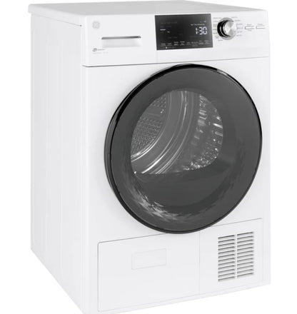 GE® ENERGY STAR® 24" 4.1 Cu.Ft. Front Load Ventless Condenser Electric Dryer with Stainless Steel Basket